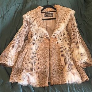 Lynx fur coat size 4